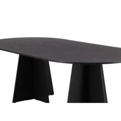 Eettafel Zwart Hout - 230x115x76cm - Bootcut