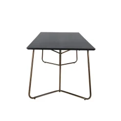 Eettafel Zwart Hout - 190x90x75cm - Petra Distressed