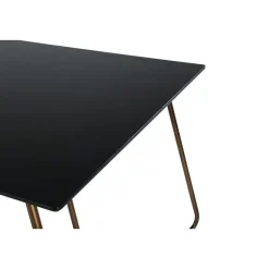 Eettafel Zwart Hout - 190x90x75cm - Petra Distressed