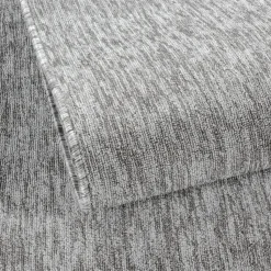 Effen Vloerkleed Laagpolig Lichtgrijs - 240x340 CM