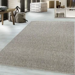 Effen Vloerkleed Laagpolig Beige - 200x290 CM