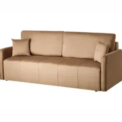 EGGE - Driezitsbank - Lichtbruin - Fluweel