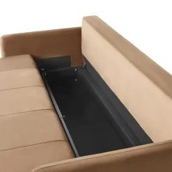 EGGE - Driezitsbank - Lichtbruin - Fluweel