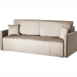 EGGE - Driezitsbank - Taupe - Fluweel