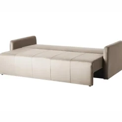 EGGE - Driezitsbank - Taupe - Fluweel