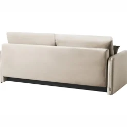 EGGE - Driezitsbank - Taupe - Fluweel