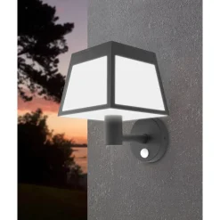 EGLO Altilia Solar Wandlamp - LED - 20 cm - Zwart/Wit