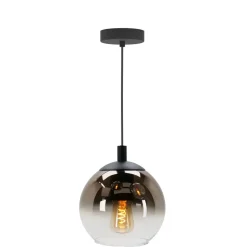 EGLO Ariscani 1 Hanglamp - E27 - Ø 20 cm - Koperglas - Zwart