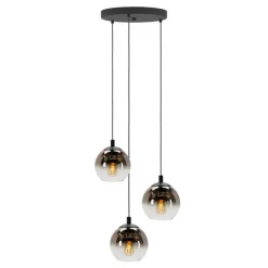 EGLO Ariscani 1 Hanglamp - E27 - Ø 42,5cm-Koperglas - Zwart