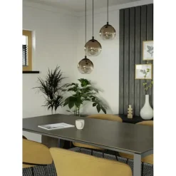 EGLO Ariscani 1 Hanglamp - E27 - Ø 42,5cm-Koperglas - Zwart