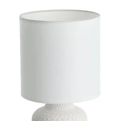 EGLO Bellariva Tafellamp - E14 - Keramiek/Textiel - Zand/Crème