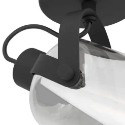 EGLO Berregas Spot - E27 - Rookglas - Zwart