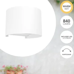 EGLO Calpino 3 Wandlamp - LED - IP54 - Binnen/- Wit
