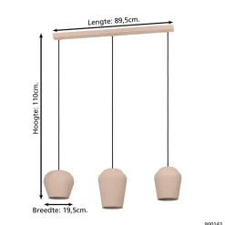 EGLO Cambaito Hanglamp - E27 - 89,5 cm - Zand
