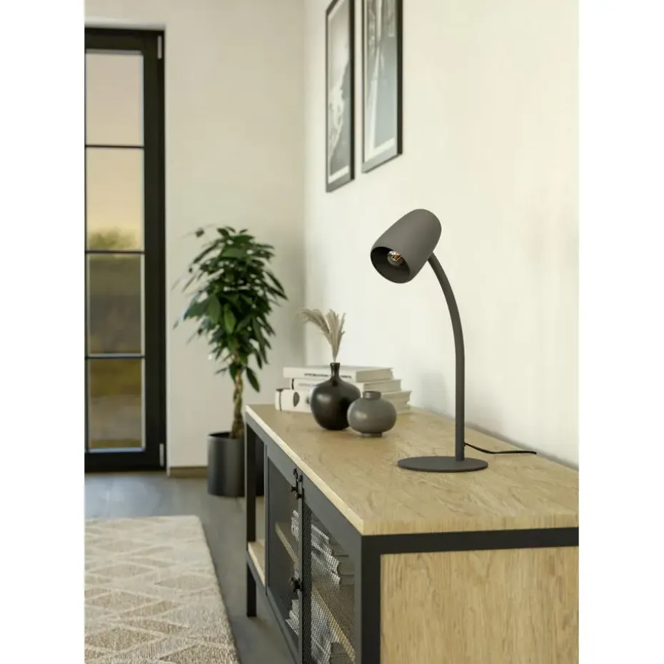 EGLO Carlo Tafellamp - Bureaulamp - E14 - 46 cm - Zwart - Kantelbaar