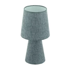 EGLO Carpara Tafellamp - E14 - H 34 cm - Textiel/Linnen - Grijs