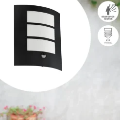 EGLO City Wandlamp - E27 - 23.5 cm - Zwart