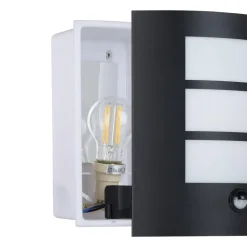 EGLO City Wandlamp - E27 - 23.5 cm - Zwart