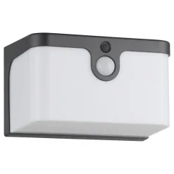 EGLO Croara Solar Wandlamp - LED - 15 cm - Antraciet/Wit