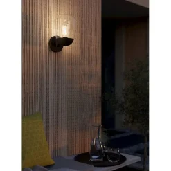 EGLO Donatori Wandlamp - E27 - 15.5 cm - Zwart