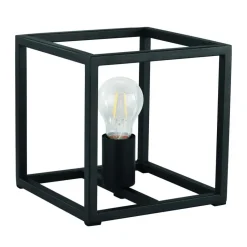 EGLO Eldrick tafellamp - E27(excl.) - industrieel - 20cm - Metaal - Zwart