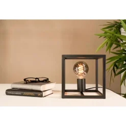 EGLO Eldrick tafellamp - E27(excl.) - industrieel - 20cm - Metaal - Zwart