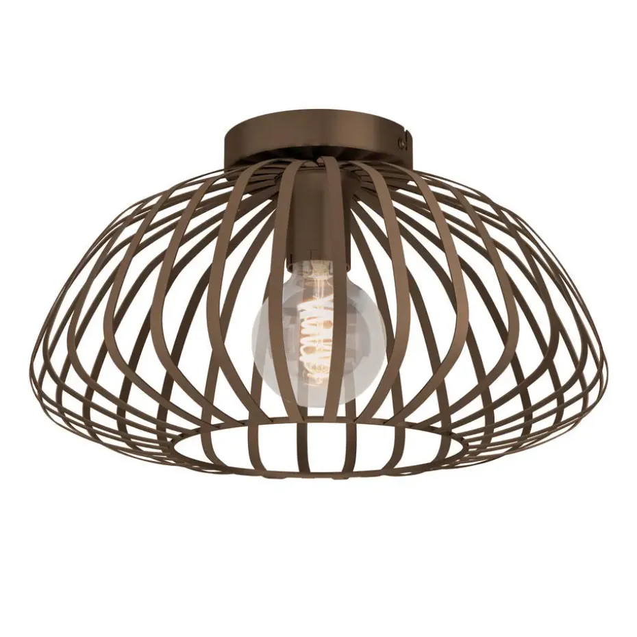 EGLO Espinal Plafondlamp - E27 - Ø 38.5 cm - Brons - Staal