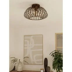 EGLO Espinal Plafondlamp - E27 - Ø 38.5 cm - Brons - Staal