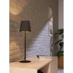 EGLO Fiorana Tafellamp - E14 - 53 cm - Zwart/Cappucino/Goud