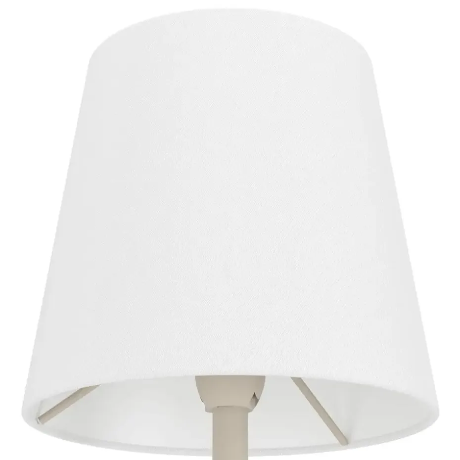 EGLO Fiorana Vloerlamp - E14 - Hoogte 140,5 cm - Zandkleur/Wit
