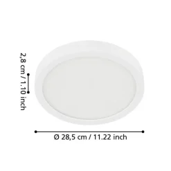 EGLO Fueva 5 Plafonnière - LED - 28.5 cm - Wit