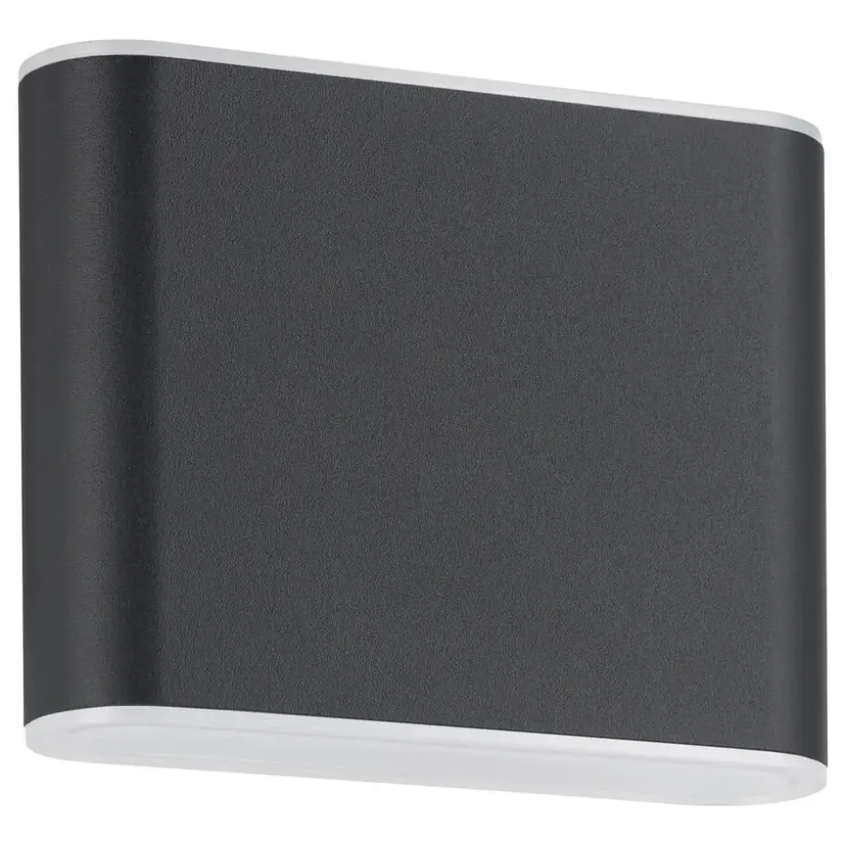 EGLO Grutti Wandlamp - LED - 11,5 cm - Antraciet