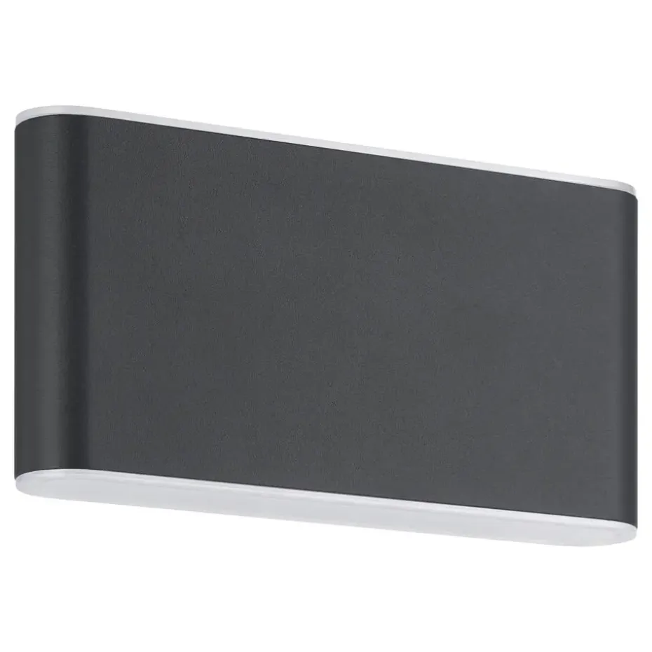 EGLO Grutti Wandlamp - LED - 17,5 cm - Antraciet