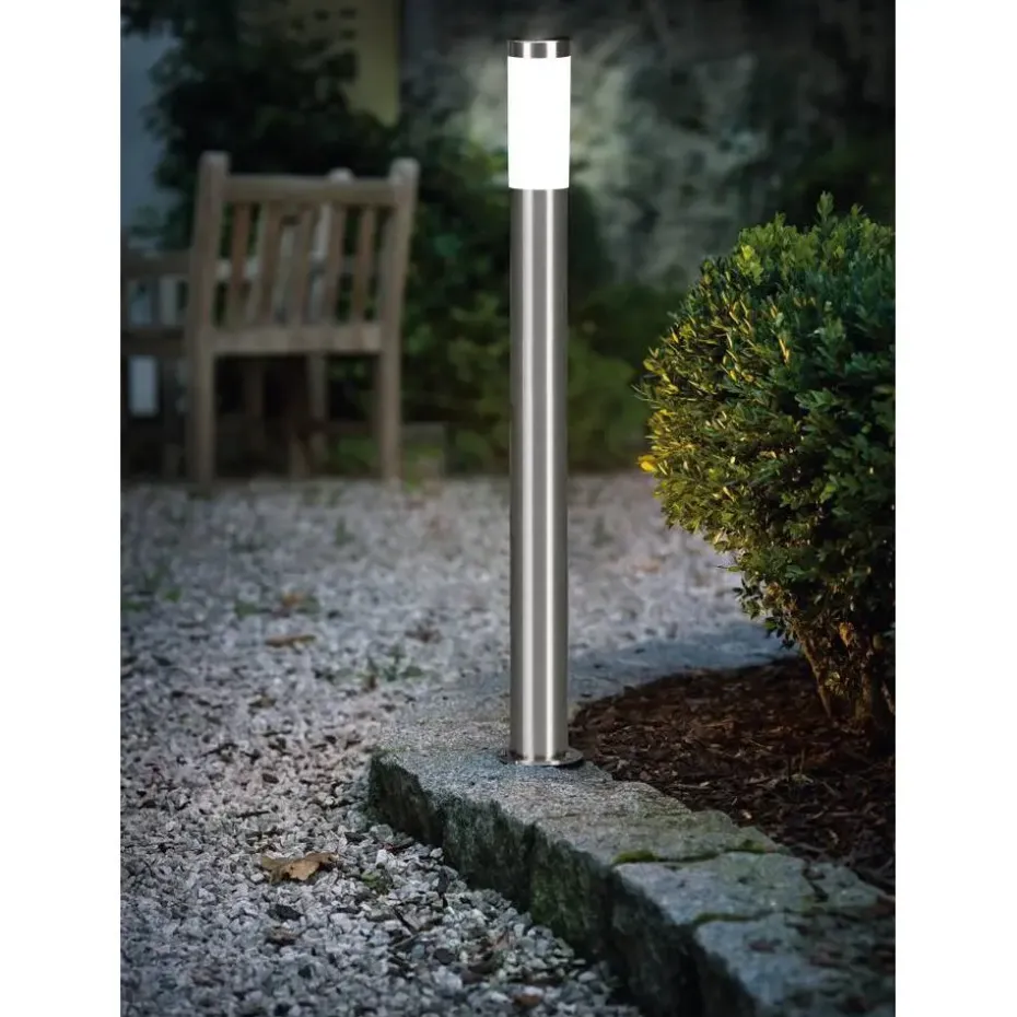 EGLO Helsinki Sokkellamp - Staande lamp - - E27 - 7.5 cm - RVS