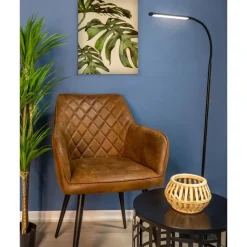 EGLO Laroa Vloerlamp - LED - 130 cm - Zwart