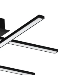 EGLO Lasana 3 Wandlamp/Plafondlamp - LED - 50 cm - Zwart/Wit