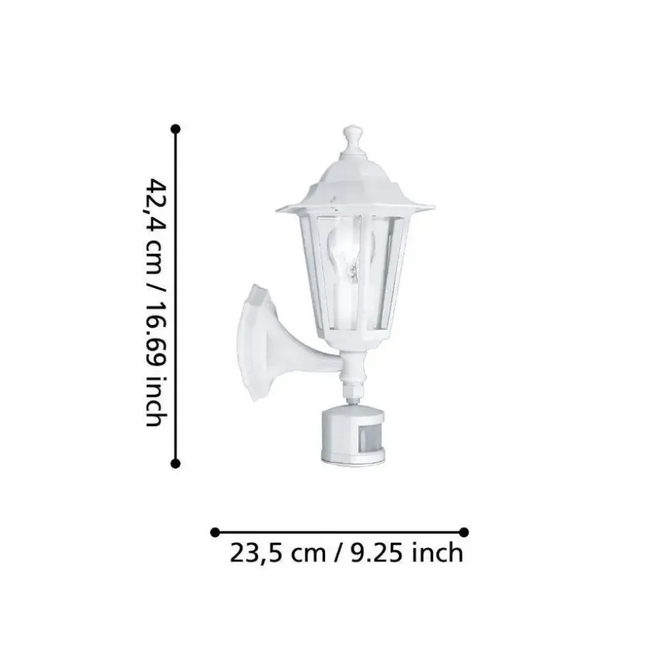 EGLO Laterna 5 Wandlamp - E27 - 16.5 cm - Wit