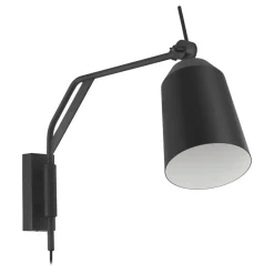 EGLO Loreto Wandlamp - E27 - 67 cm - Zwart/Wit