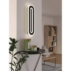 EGLO Macchioni Wandlamp - LED - Kunststof - Zwart/Wit