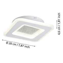 EGLO Macchioni Wandlamp - LED - Kunststof - Wit