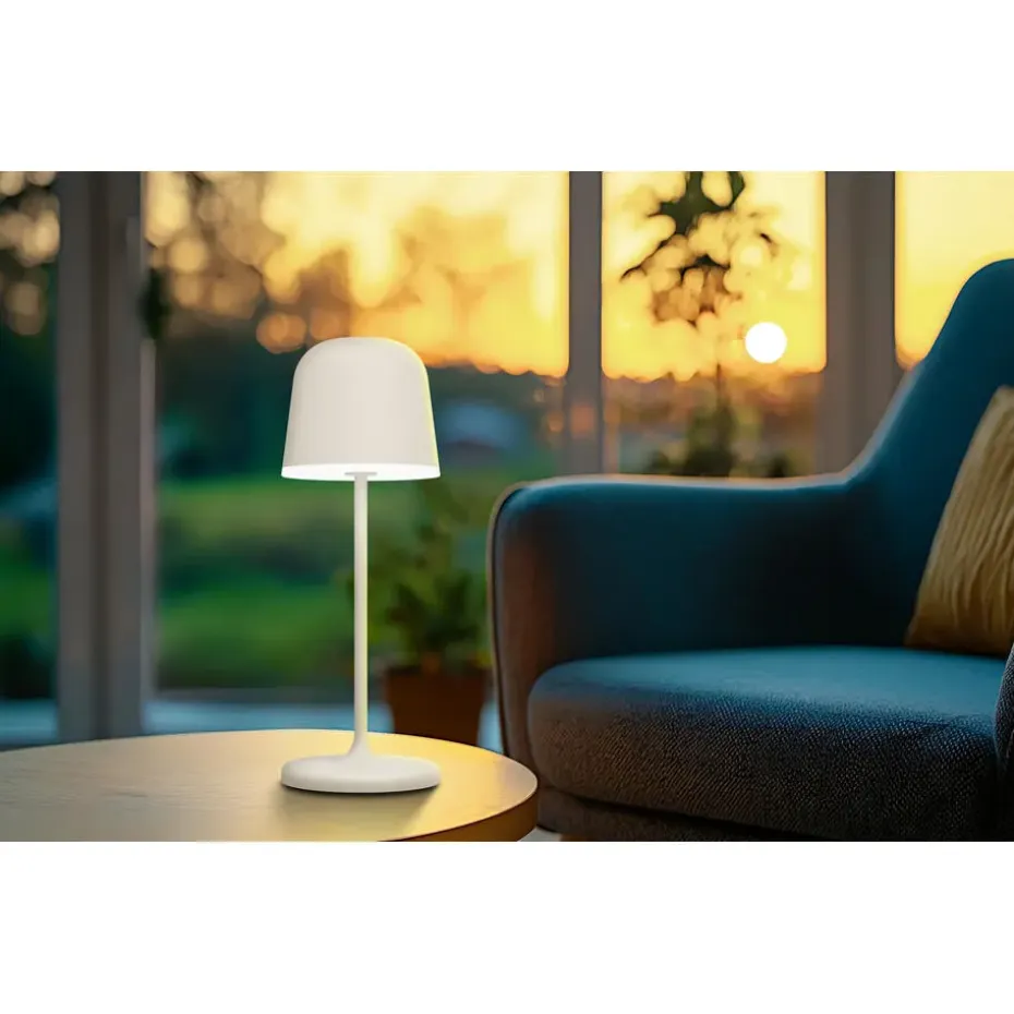 EGLO Mannera-S Tafellamp/Priklamp - USB-C - H 20 cm - Zand