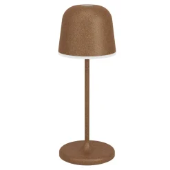 EGLO Mannera-S Tafellamp/Priklamp - USB-C - H 20 cm - Roestbruin