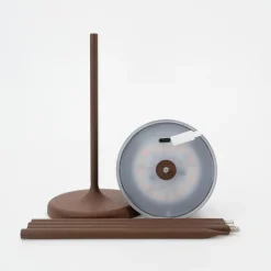 EGLO Mannera-S Tafellamp/Priklamp - USB-C - H 20 cm - Roestbruin