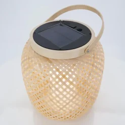 EGLO Marliano Solar Tafellamp - 24 cm - Bruin/Zwart/Wit