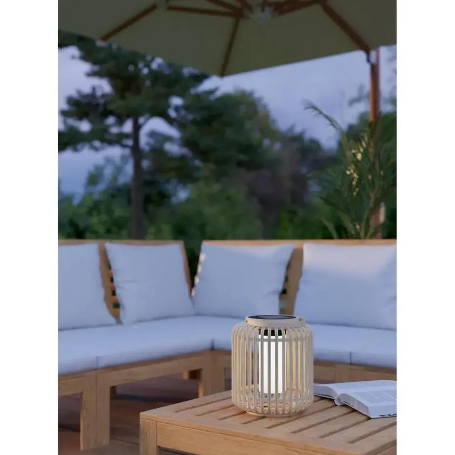 EGLO Marliano Solar Tafellamp - 24 cm - Bruin/Zwart/Wit