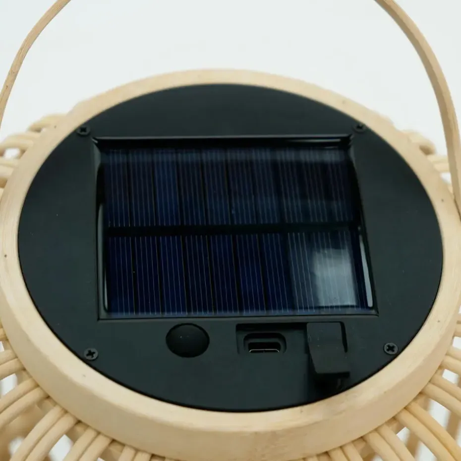 EGLO Marliano Solar Tafellamp - 24 cm - Bruin/Zwart/Wit