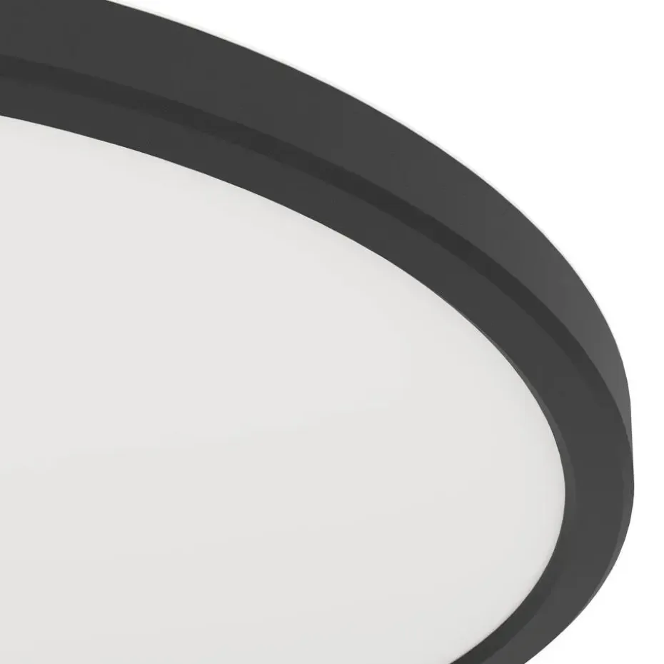 EGLO Minerario Plafonnière - LED - Kunststof - Zwart/Wit