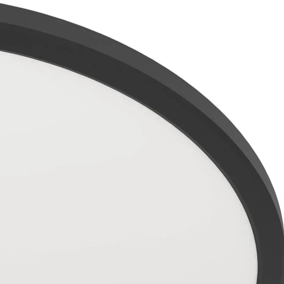 EGLO Minerario Plafonnière - LED - Kunststof - Zwart/Wit