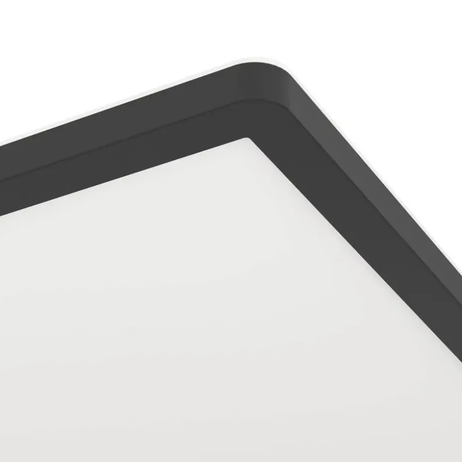 EGLO Minerario Plafonnière - LED - Kunststof - Zwart/Wit