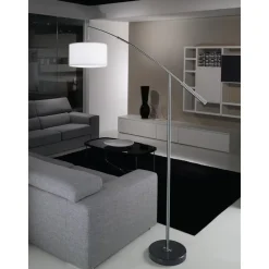 EGLO Nadina Vloerlamp - E27 - 195 cm - Grijs/Wit